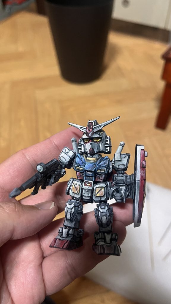 G-3が何なのかわからなかったので、正しいセットのためにrx-78-2カラーで塗りました。うーん……苦手で2回もサポジルにリセットして3回目には妥協することにしました。