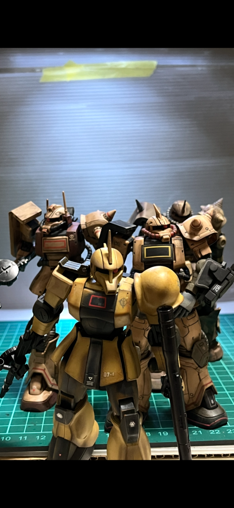 旧ザクメインだけどやっぱり全員隊長機っぽいアンテナが好きなのかもしれません