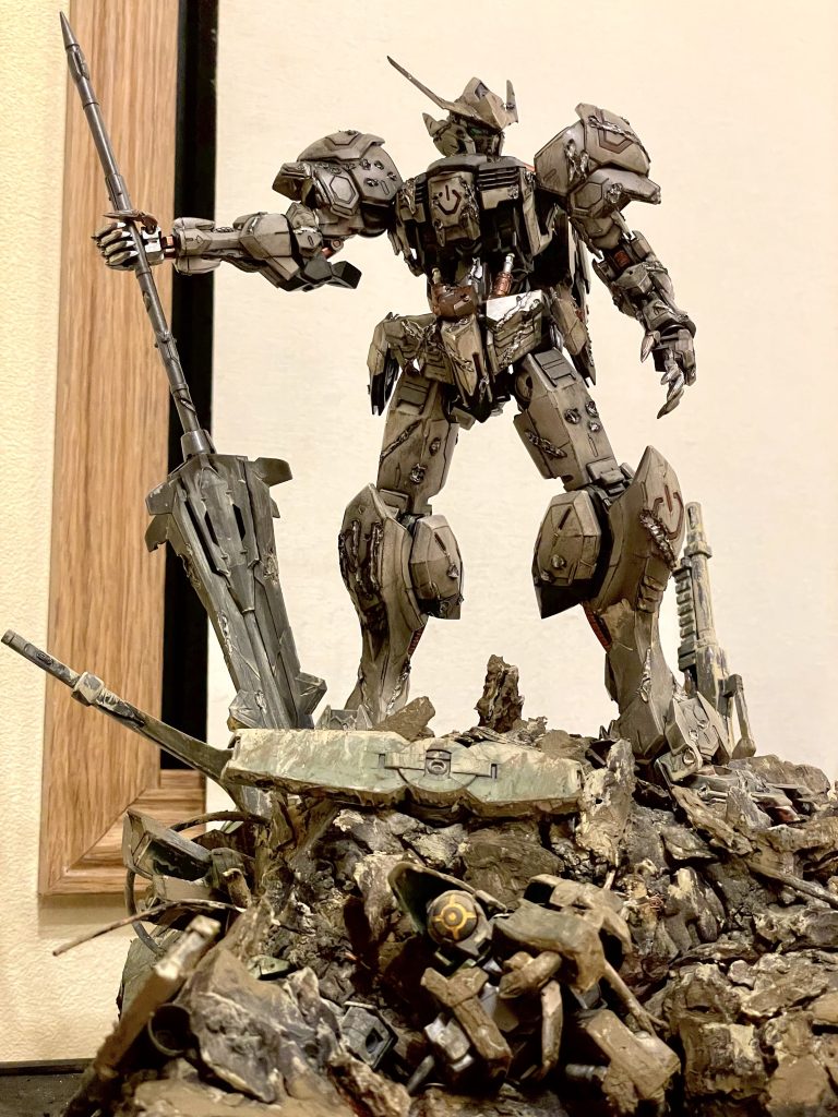 MG バルバトス ジオラマ–2枚目/制作者：@GawwwDeadONIKU