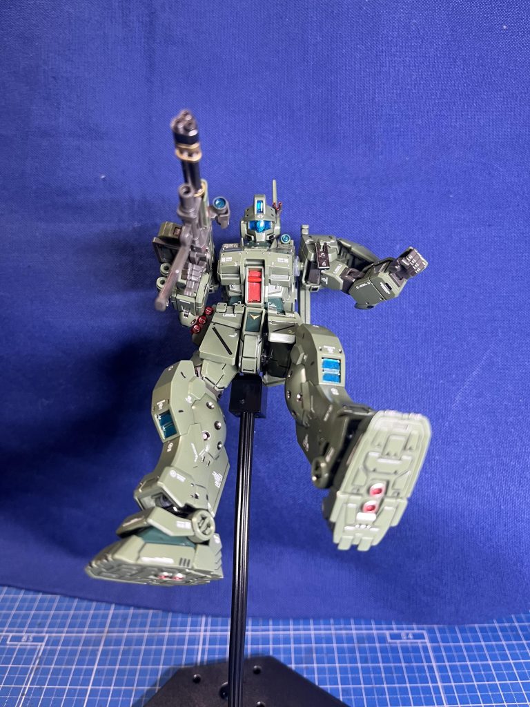 空母から出撃→落下中以上。ジムスパルタンでした。