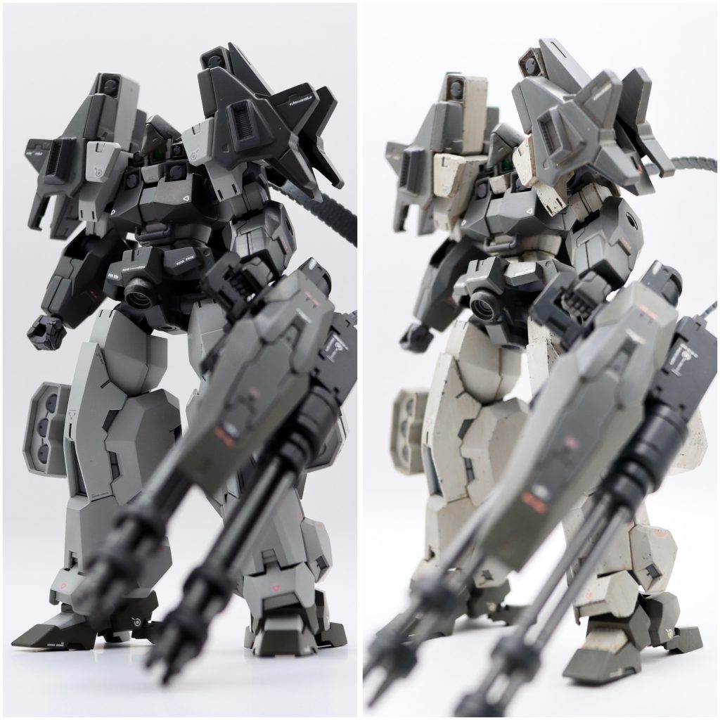 before←  →after（ちなみに汚す前はこんな感じの出来上がり。結構雰囲気も変化したと思います！）