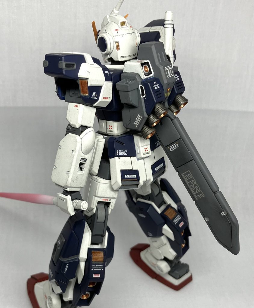 バック(別角度より)プロペラントタンクの連邦デカールはお気に入りです!