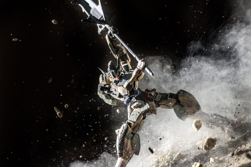 カラーをがらりと変える塗装は初めてなので、めちゃめちゃ緊張しました(gundam-kao10)