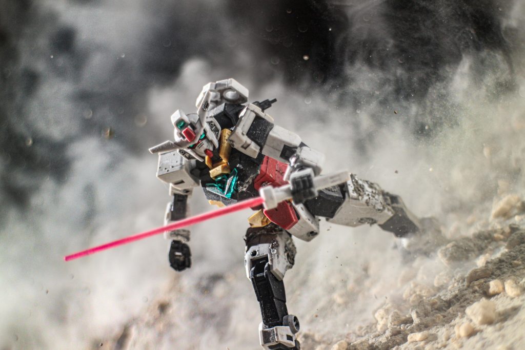 コアガンダム大好きなので、ダメージをつけて戦闘シーンを撮りたくて製作してみました