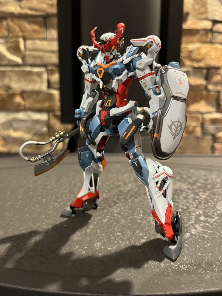 武装を持たせて素立ち!やっぱりGQuuuuuuXはヒートアックスが1番似合うと思いました♪(๑ᴖ◡ᴖ๑)♪