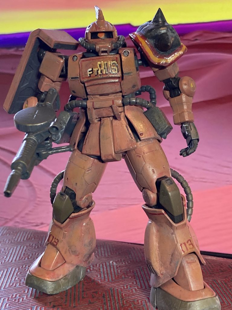 ほぼ、ピンク色なんですけど、本当にサハラ砂漠ってピンクというか、サハラオレンジってありますけど綺麗なんですね^_^ 塗装はいつもながら、筆塗りですが、オレンジベージュのうえに、赤色がかったピンクをぬり、淡いグレー、更に淡いグレーなどをちょこちょこ重ねて塗装しました。まあ、楽しいですね、色塗り^_^