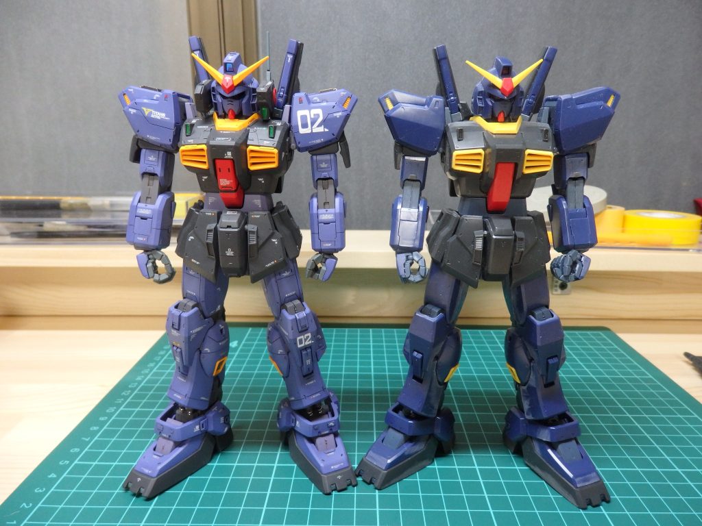 向かって右側が今回使用したキット　改修前。