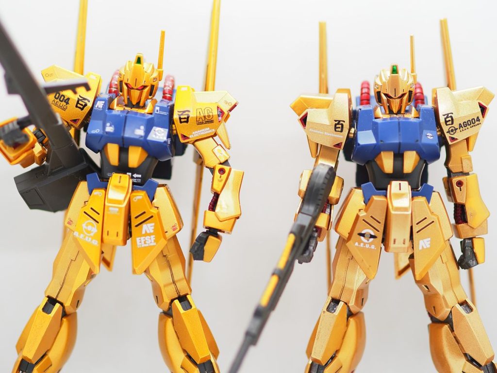 色の違いはこんな感じです、今回も見ていただいてありがとうございました(gundam-kao6)