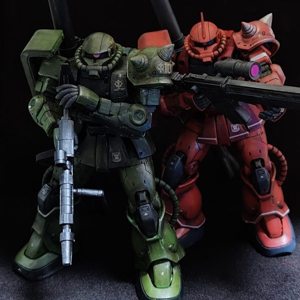 過去作その4 オリジン　ザクII&シャアザク