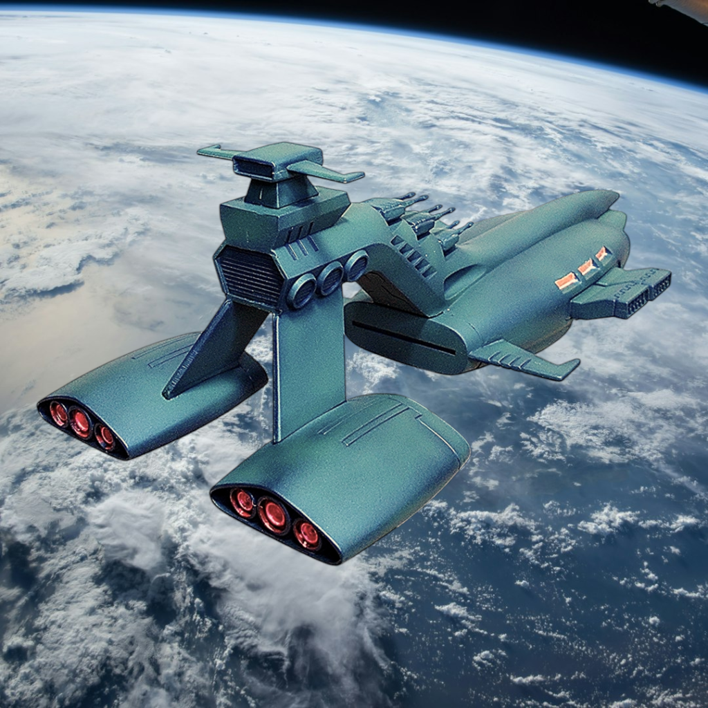 ジオン軍巡洋艦ムサイ–3枚目/制作者：やまっぴ