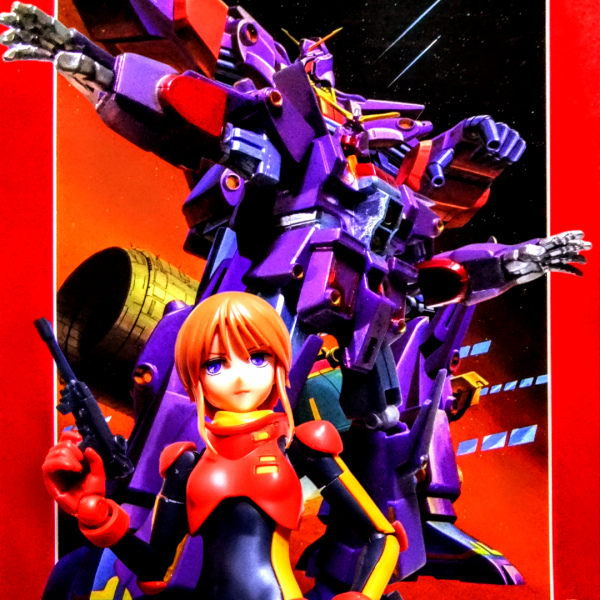 旧キット　サイコガンダムmk２を背景にプルツーを配してコンプリートデス😁