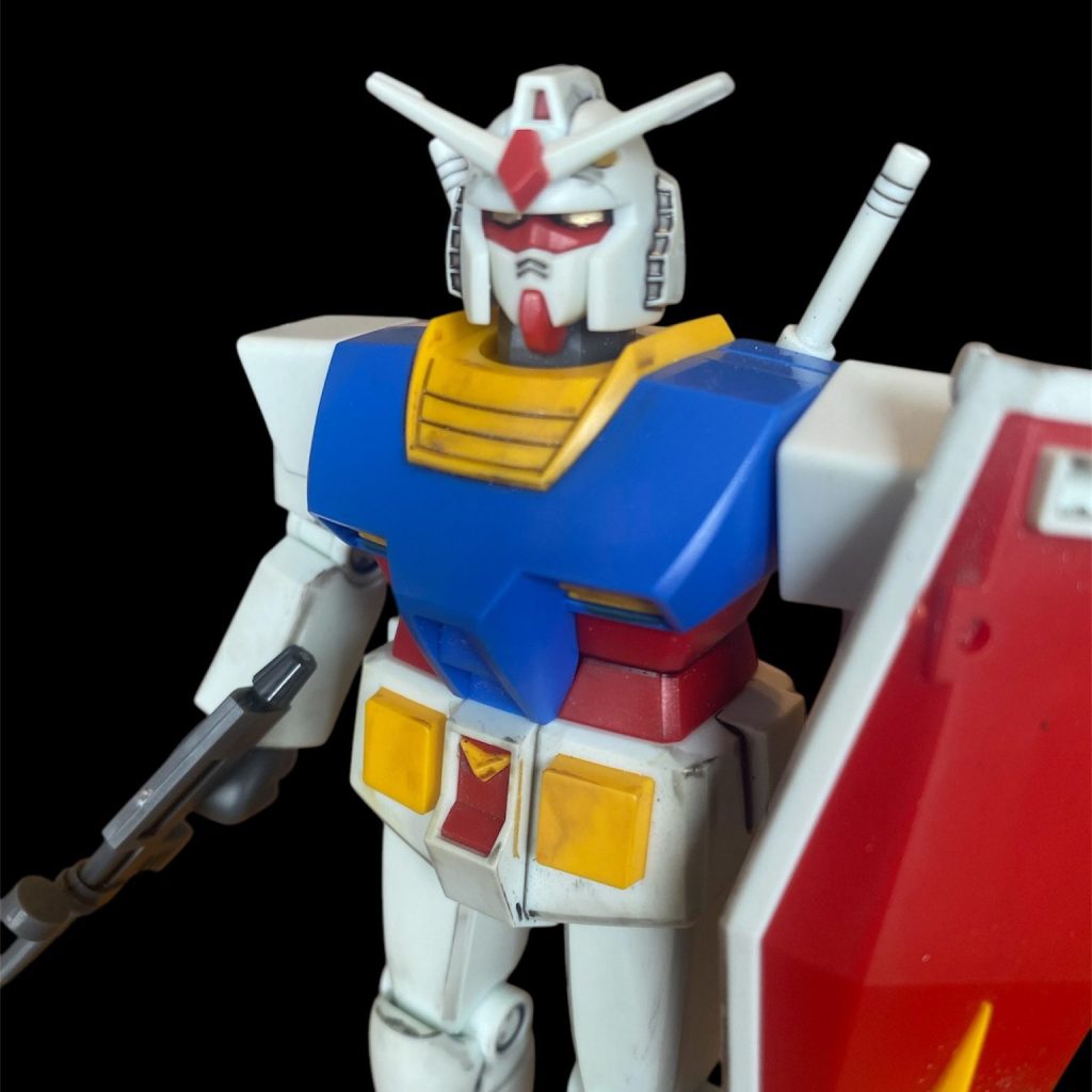 【リバイバル】1/144ガンダム夏期迷彩塗装　ガンプラ　ジャンク　組立済み Photoroom_20250212_115721-1-