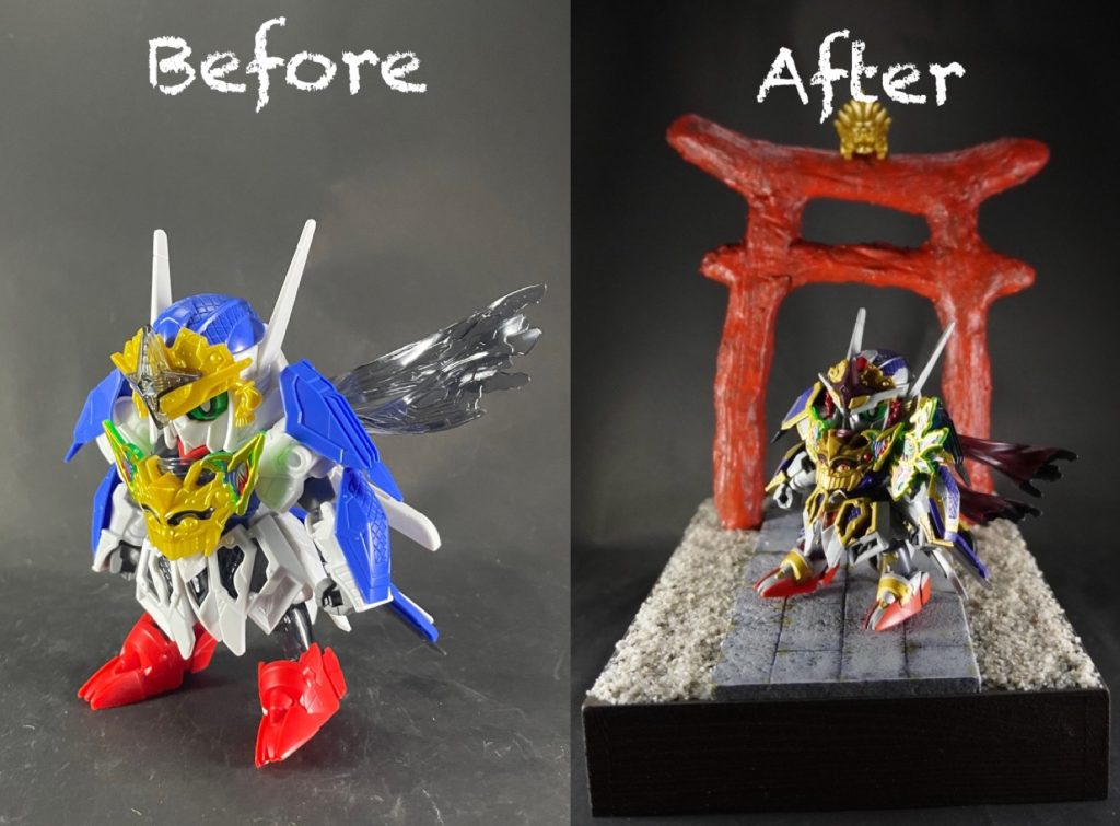 素組みとのビフォーアフター！素組みのおもちゃ感は消えたかなと思います♪