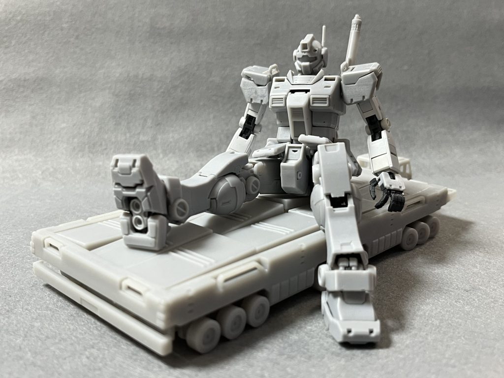 マネっ子(笑)。旧RGに僕が感じる魅力の一つは指の可動。なんかシーンの感情というか、風情が出ます。