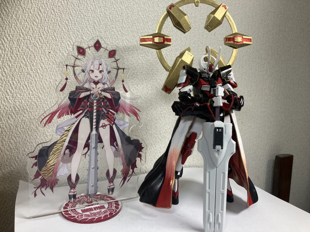 最後にお嬢のアクスタと一緒に並べてみました