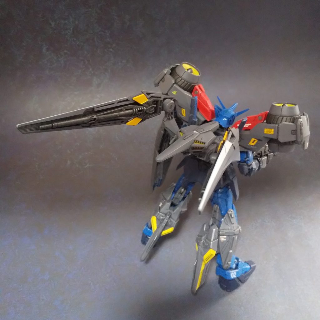 高機動型ユニット装着状態バックショット