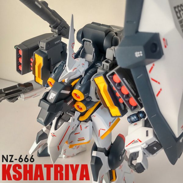 HGUCクシャトリヤ　ミキシングビルド