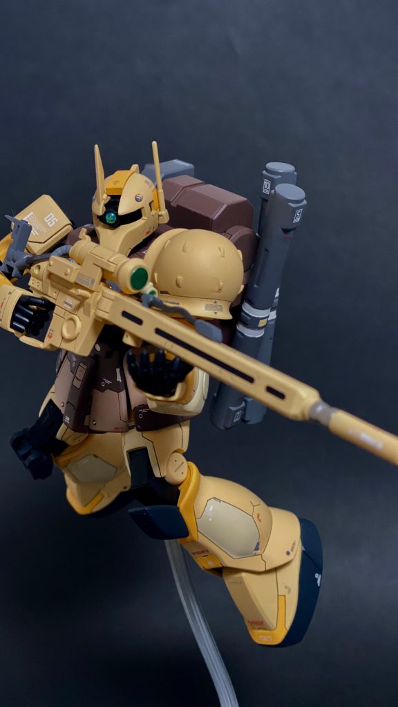 狙撃ポーズ⭕️カークスの散り際の『大人』を感じるシーンが大好きです🙏大変なキットでしたが、色々勉強になりました🫰次はなんのキットを作ろうかなとワクワクしています☺️