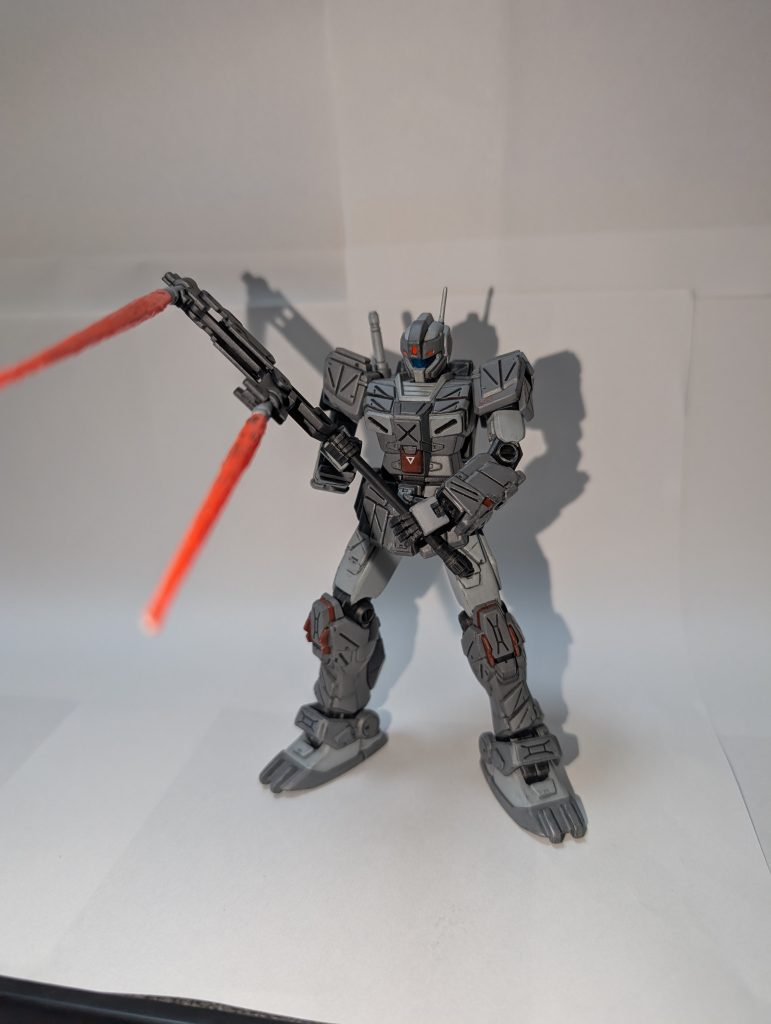 Tビ−ムスピアでパシャリ頭部センサー類、ビ−ム刃蛍光塗料使用。