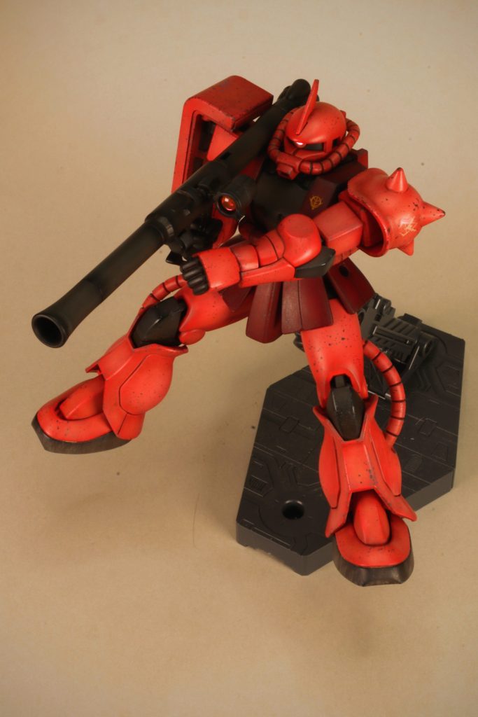 バズーカは最初合わせ目消ししてなかったけど目立つのでやり直しました