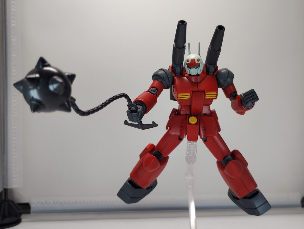 ガンキャノンにガンダムハンマーを装備させました、以外と似合うね