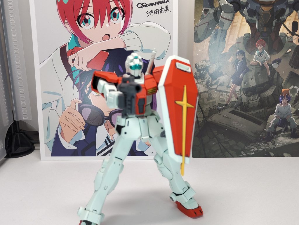 ビームスプレーガンで射撃