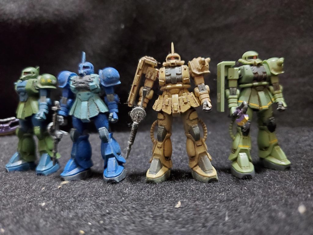 カップヌードルのオマケだったガンプラの改造品諸々