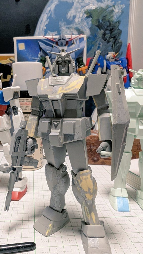 黄色を塗装するのが大変なのと、表面処理が辛かった。