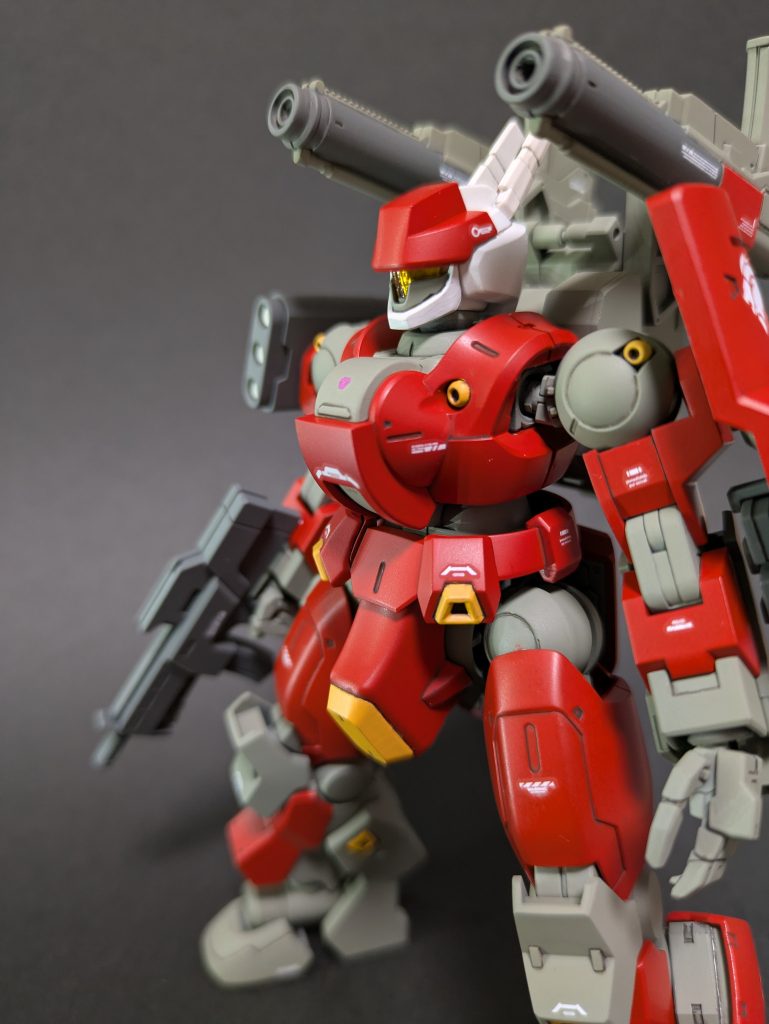 赤　モンザレッド黄色　マスオカラー　プロトオレンジグレー　RLM02グレーホワイト　マスオカラー　グローホワイト武器　軍艦色2スミイレ意外全て水性カラー