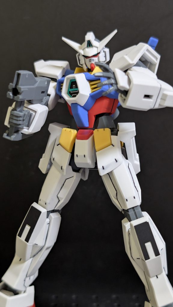 (gundam-kao2)雑にポージング