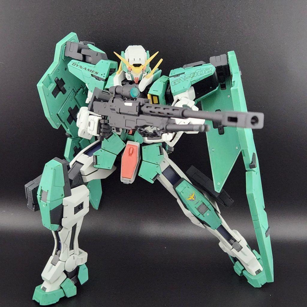 デカールは水転写を使用し、塗装は明るいグリーンにフィルタリングかけて明度を落としました！あまりにもパステルカラーに近かったので....