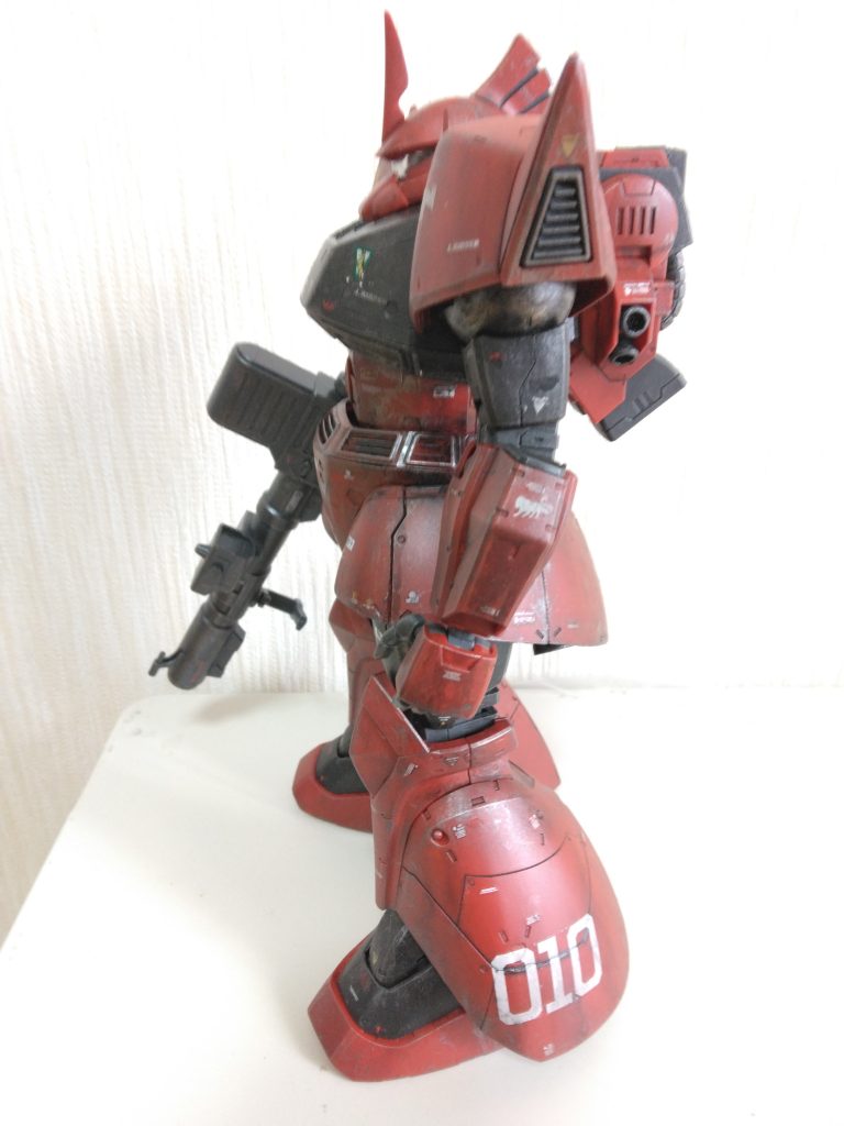 整形色仕上げで墨入れ艶消し塗装、ウォッシングとドライブラシをやってみました。