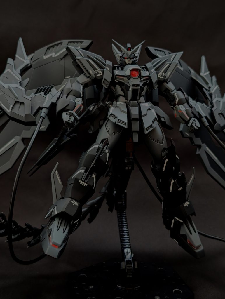 悪魔っぽいイメージにしたくて、全体的に照明を暗めにしましたが…ちょっと暗すぎたかも…