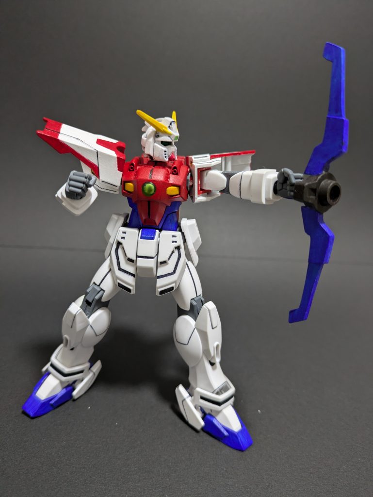 ライジングアローは写真の半分程度と短かったのでプラバン延長しました