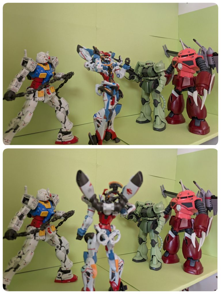 マチュ「…こいつ頭どこだっけ？」シュウジ「ヤマカンでやるしかない。ってガンダムが言っている。」