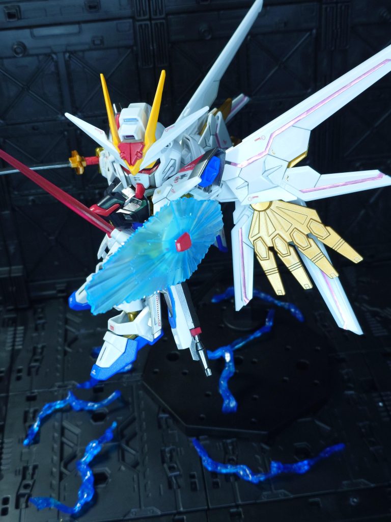 HGマイフリのシールド装着できる互換性、いいね!!等身低いのになんでこんなに違和感ないのか(笑)