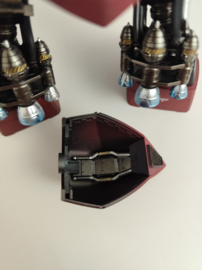 バーニアの焼け塗装に挑戦しましたが思うような出来にはなりませんでした