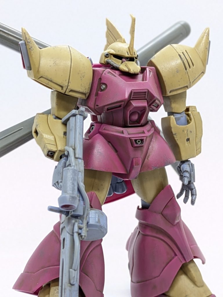 勝手に0083縛りにあたって関節ゆるゆる〜ボッキリ逝ってたマリーネを復活させました!形成色だけだと微妙かなと感じたのでチッピングとウォッシングをしてます。モノアイも気合い入れて可動します!