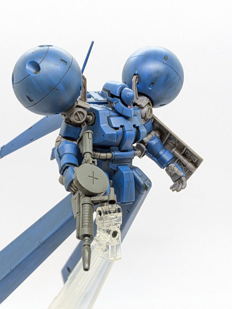 記録用で勝手に0083縛りしてるので引っ張り出しました！折角なので右腕はバルカン仕様からノーマル腕でマシンガン持ちにしました