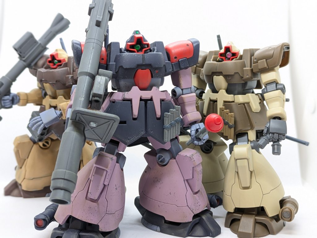 大好きドムトロ！しれっとサンドもモノアイ可動にしてたり〜モノアイの仕様が試行錯誤でバラバラ！どれが好みです？