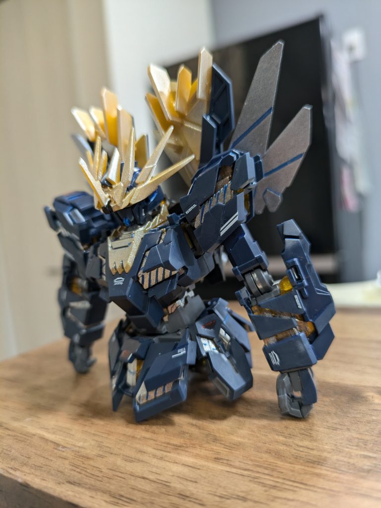 製作途中です。獅子と呼ばれるならこんなアンテナもアリじゃないかな？という感じでやってみたんですが割とオリジナル感が強くて気に入ってます(gundam-kao3)