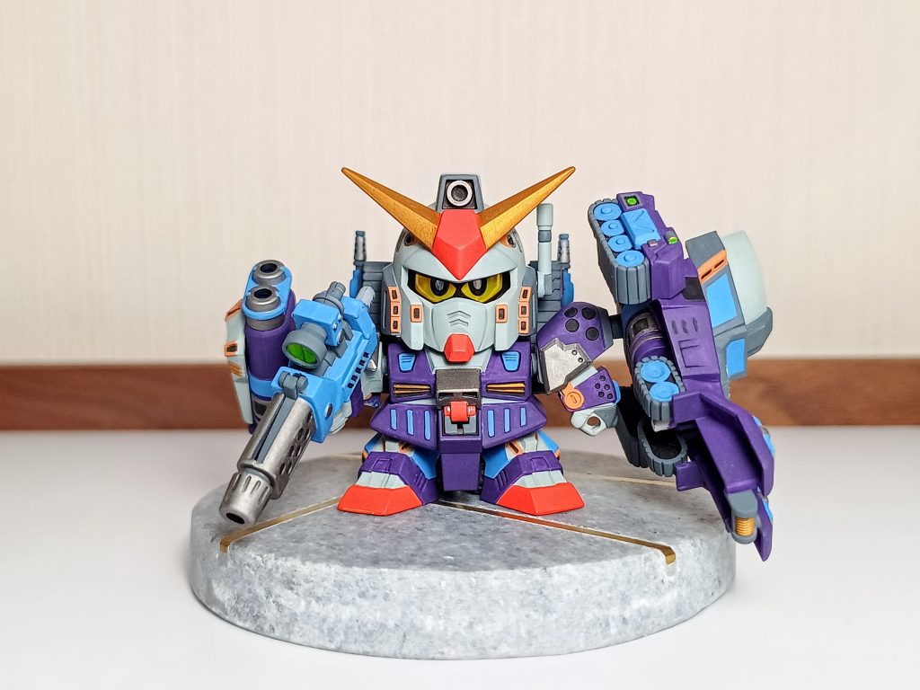 フル装備!本体より大きなシールドビーグルがかっこいい!おもちゃっぽくしたかったのでライトブルー多めです。