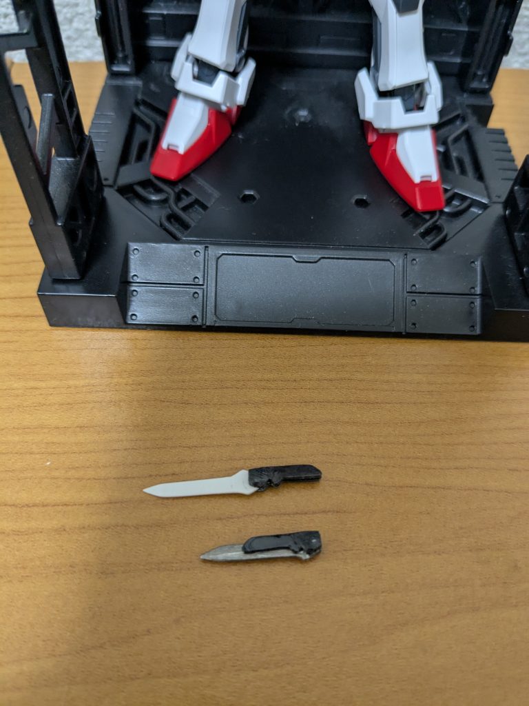 ランナー余り足らず、刃部分が色違いに（笑）