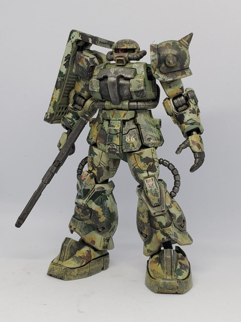 食玩Gフレームの迷彩練習ザク