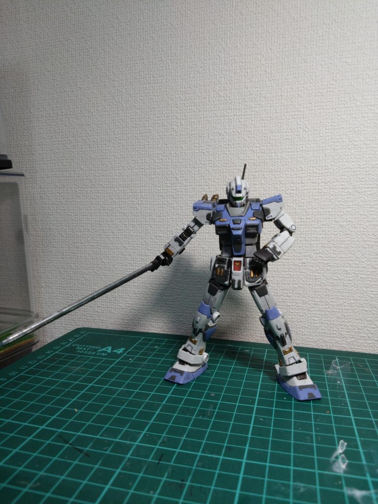 爆発をバックにキメポーズ(☆▽☆)RXシリーズなら必ずやらないといけないので練習中。あっ、これはRGMだった(๑•﹏•)