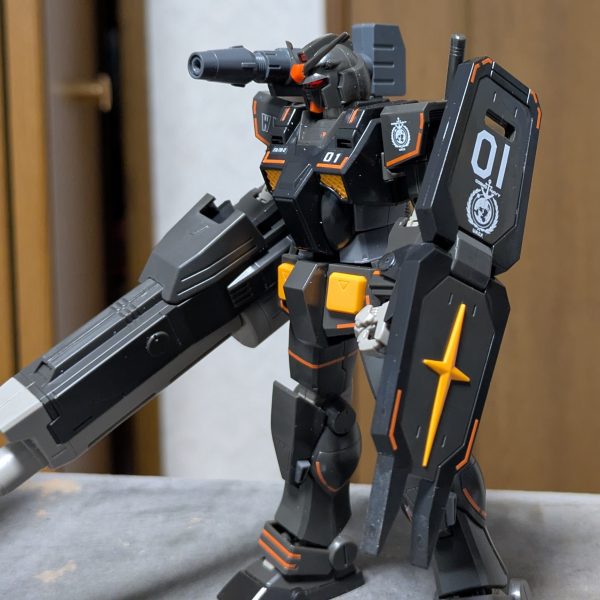 HG FA-78-2ヘビーガンダム(MSD)製作中!今日はデカール貼り!!ガンダムデカール&アルファベットデカール&某作品のデカールを使用してヘビーガンダム国連宇宙軍ワイルドウィーゼル仕様に。設定では漫画版ククルス・ドアンの島と同じく