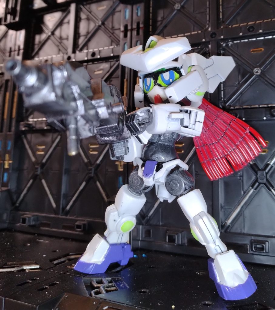 連結によって威力・射程を強化可能　全身のGNコンデンサと後頭部の排熱をフル稼働させることによりさながら戦艦の主砲の如き威力を発揮する