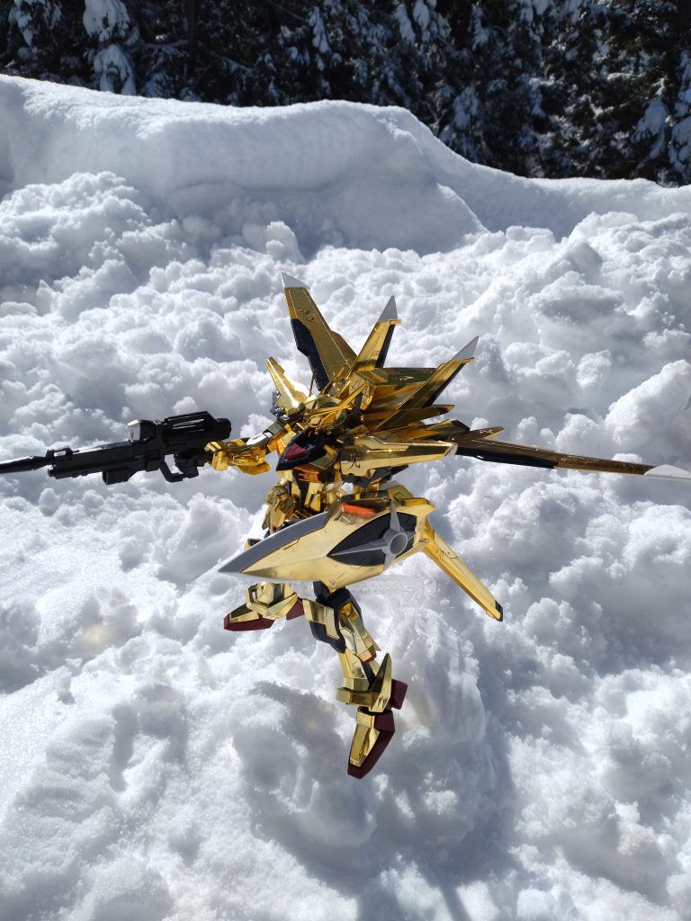 雪上のアカツキ✌️