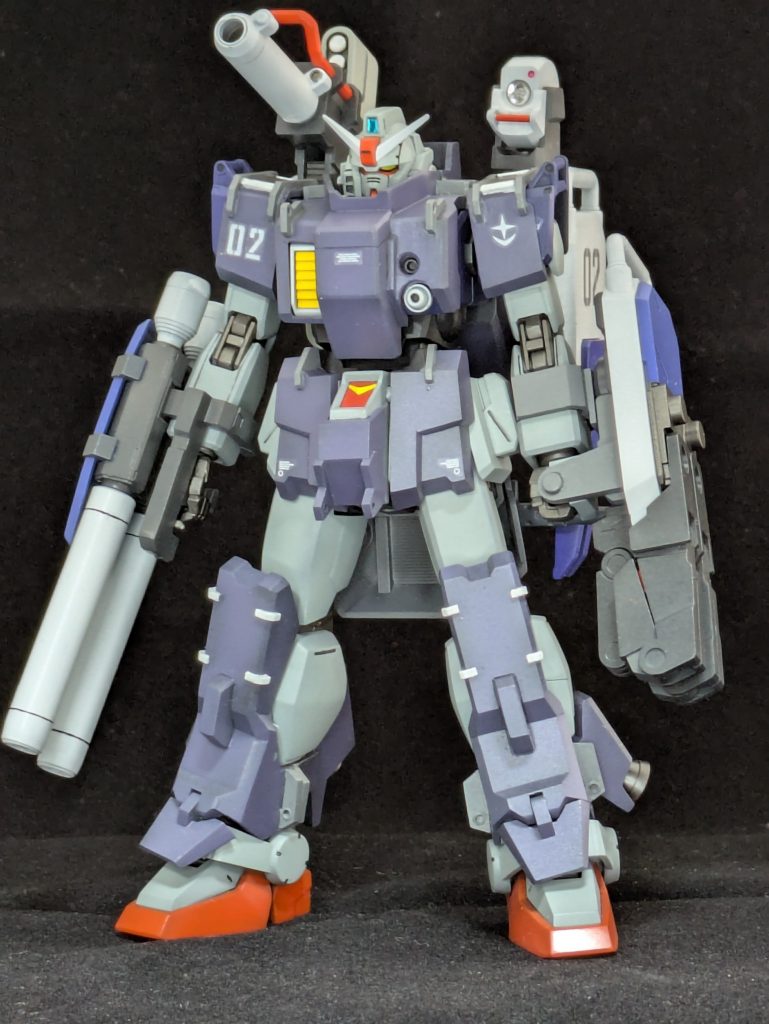 陸戦型ガンダムのパイロットにニュータイプが発現したら、という願望を元に皮算用で設計したものの、結局適合者が現れないまま地上戦が終結してしまい実機が作られなかったペーパープランという設定です。