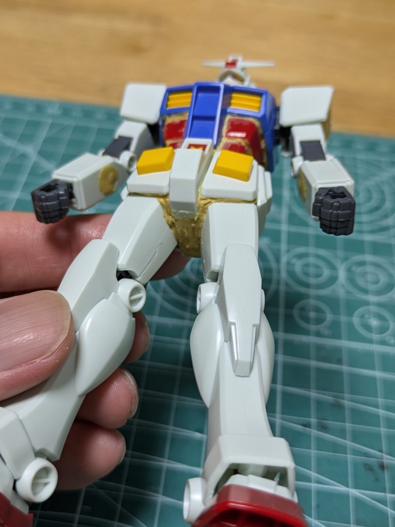 股関節もこんな感じ✨画像はありませんが、アンクル周りも埋めました‼️石像なんでね…隙間があって後付け感を極力無くすのが目的です😁 